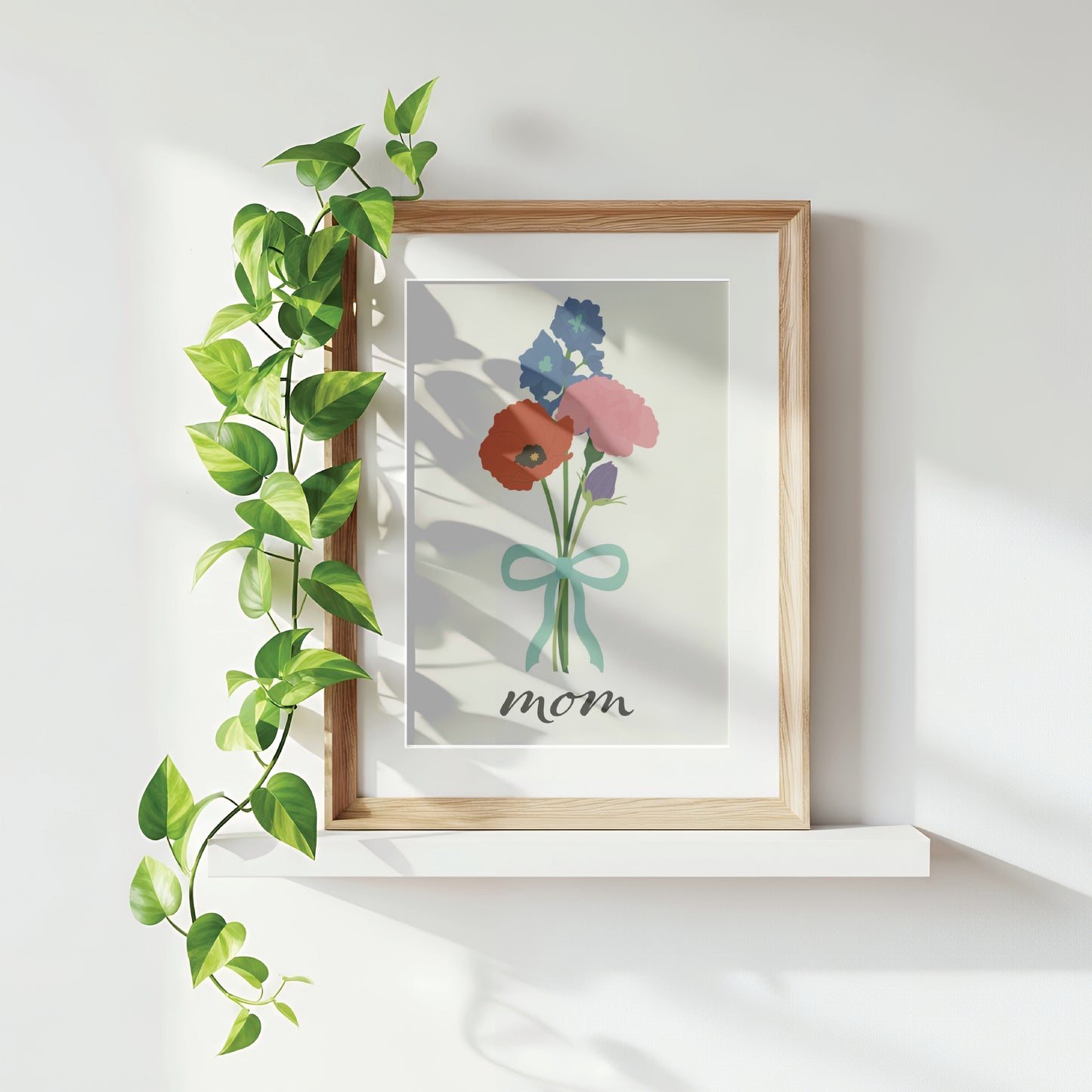 Personalized Birth Flower Print