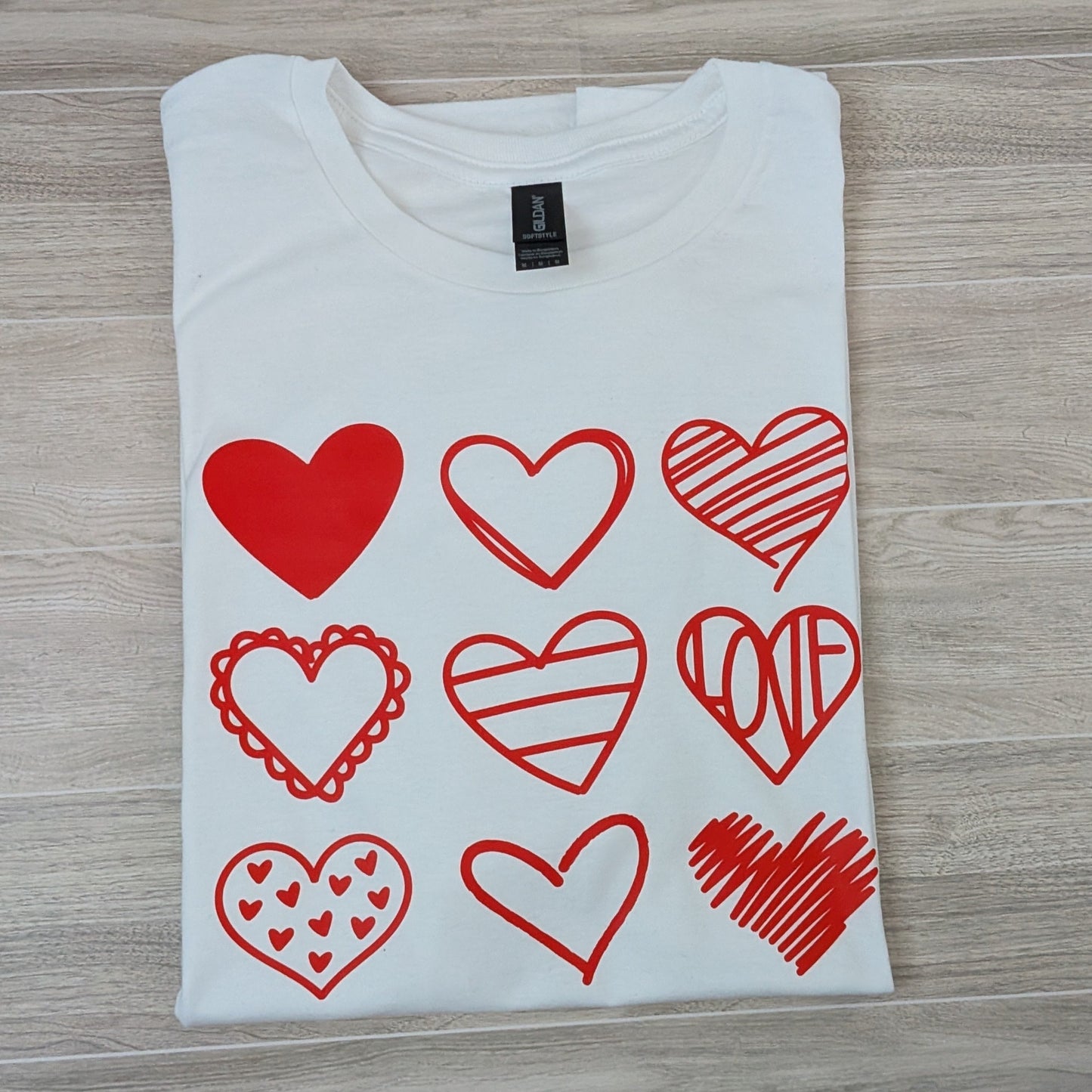 Heart Grid Adult Shirt