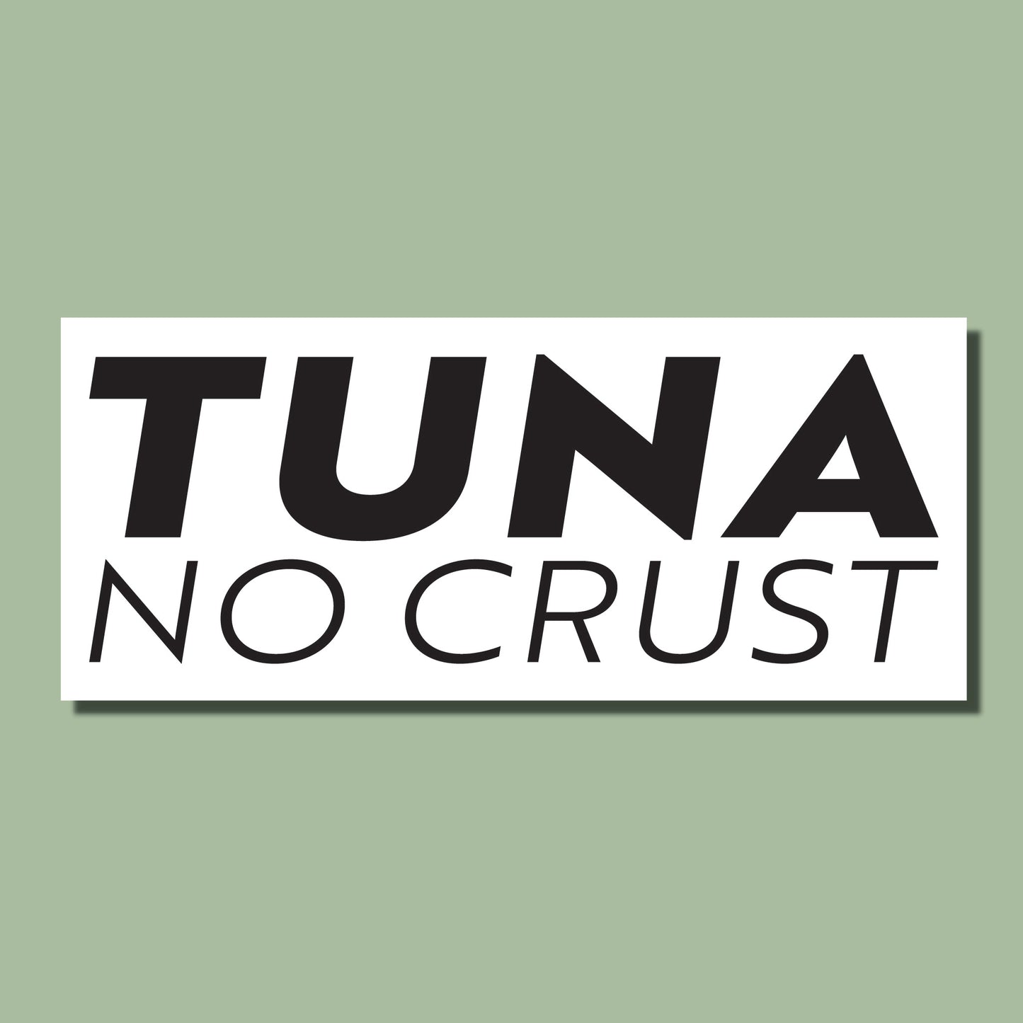 Tuna No Crust Sticker