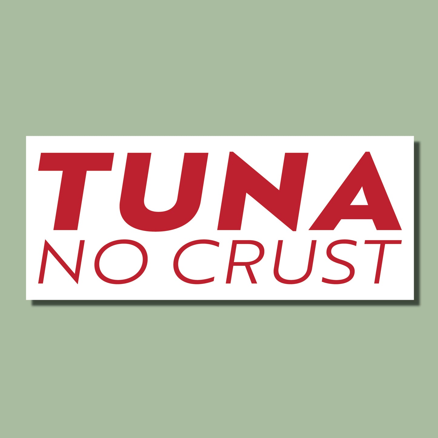 Tuna No Crust Sticker