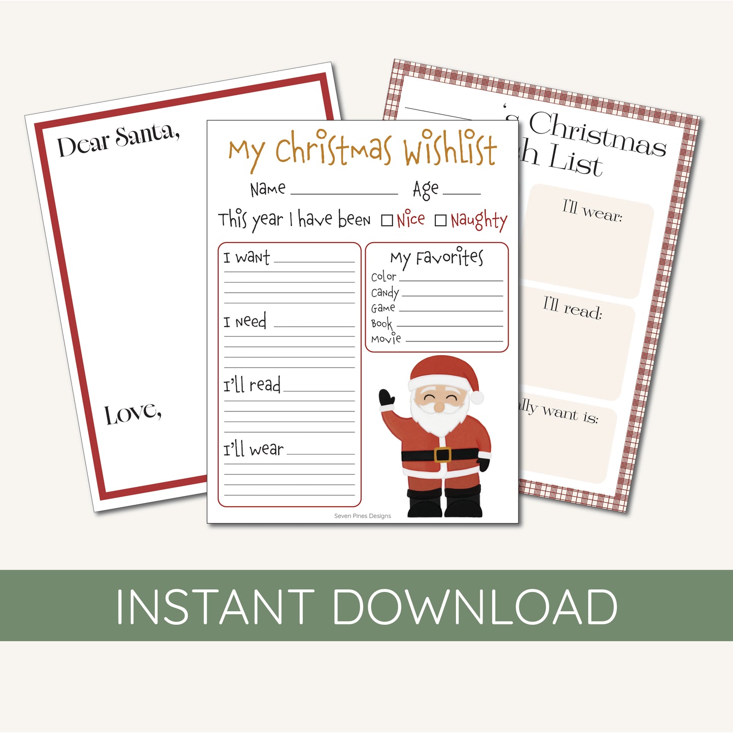 Christmas Wishlist Bundle - Digital Download
