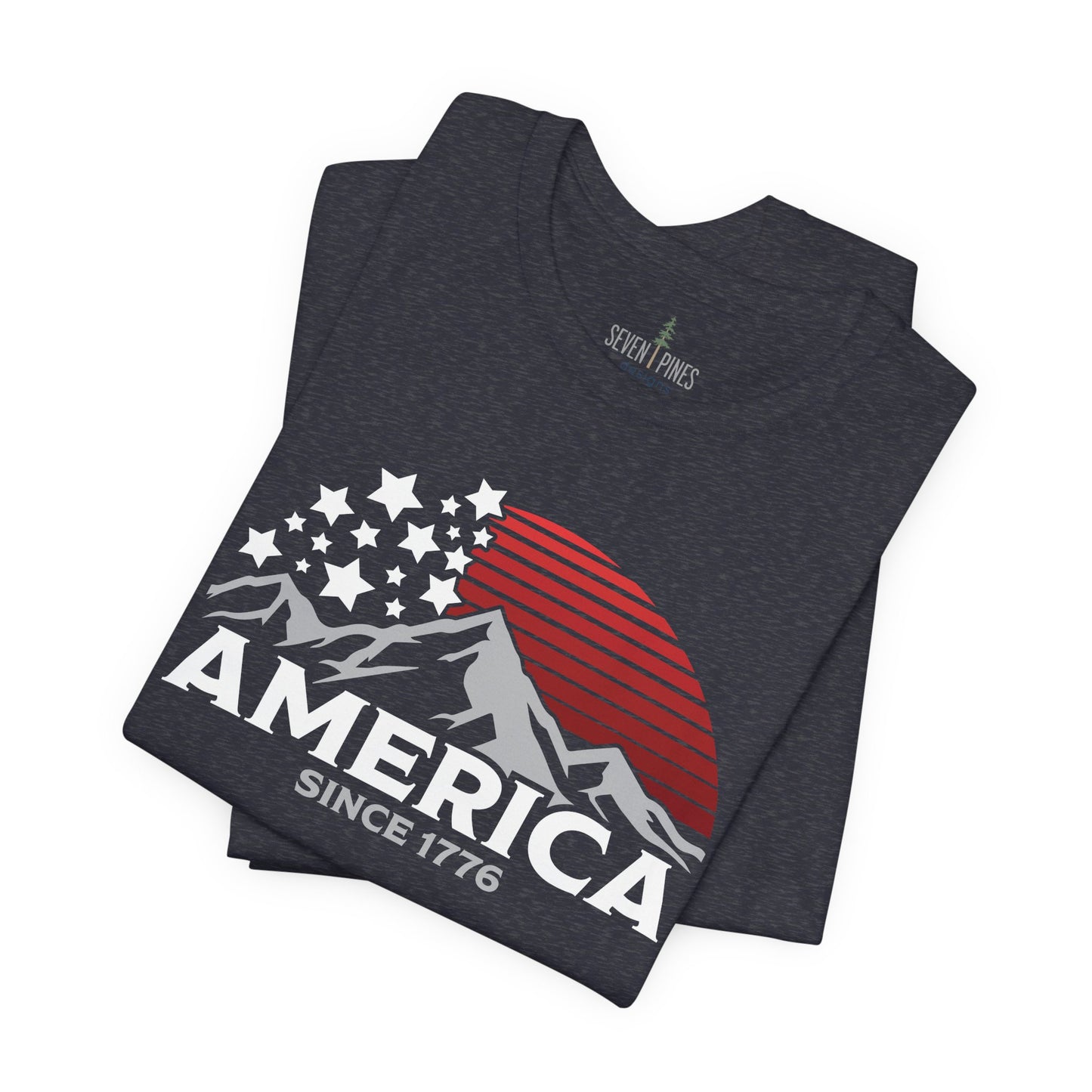 America Since 1776 Patriotic Mountain Tee