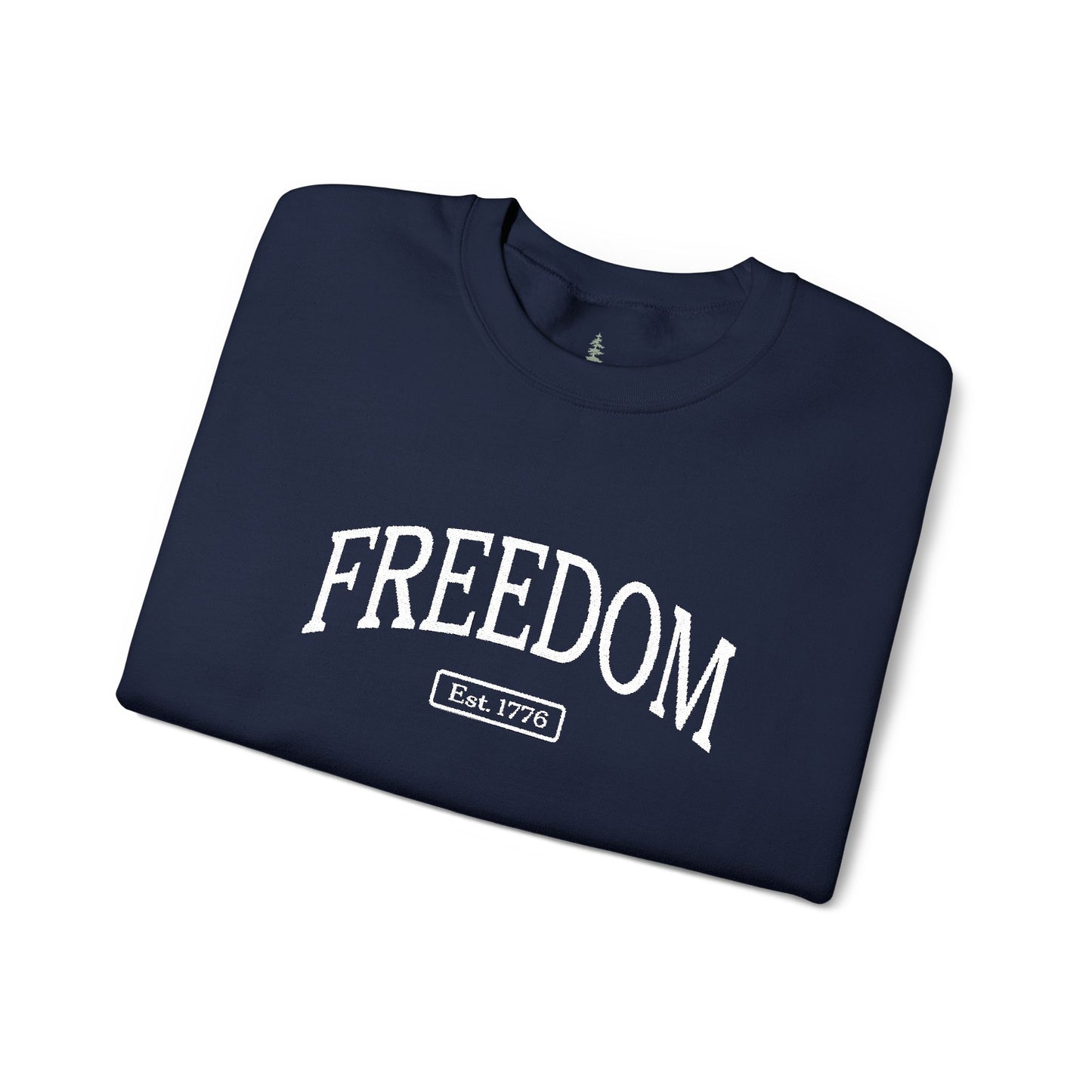 Embroidered Freedom Adult Sweatshirt