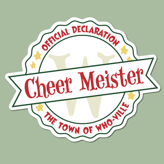 Cheer Meister Sticker