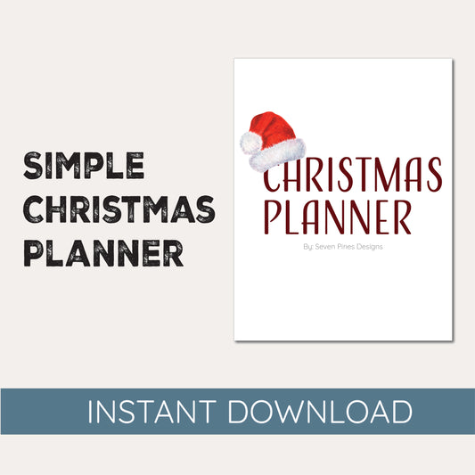 Simple Christmas Planner - Printable