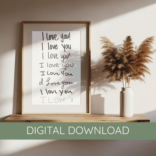 Custom Handwriting Print