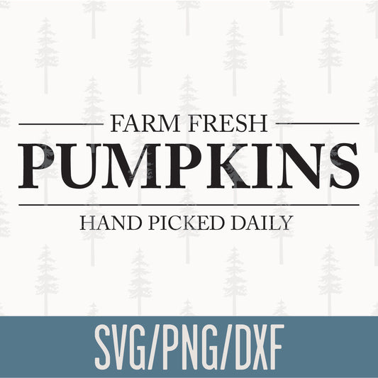 Farm Fresh Pumpkins SVG Cut File