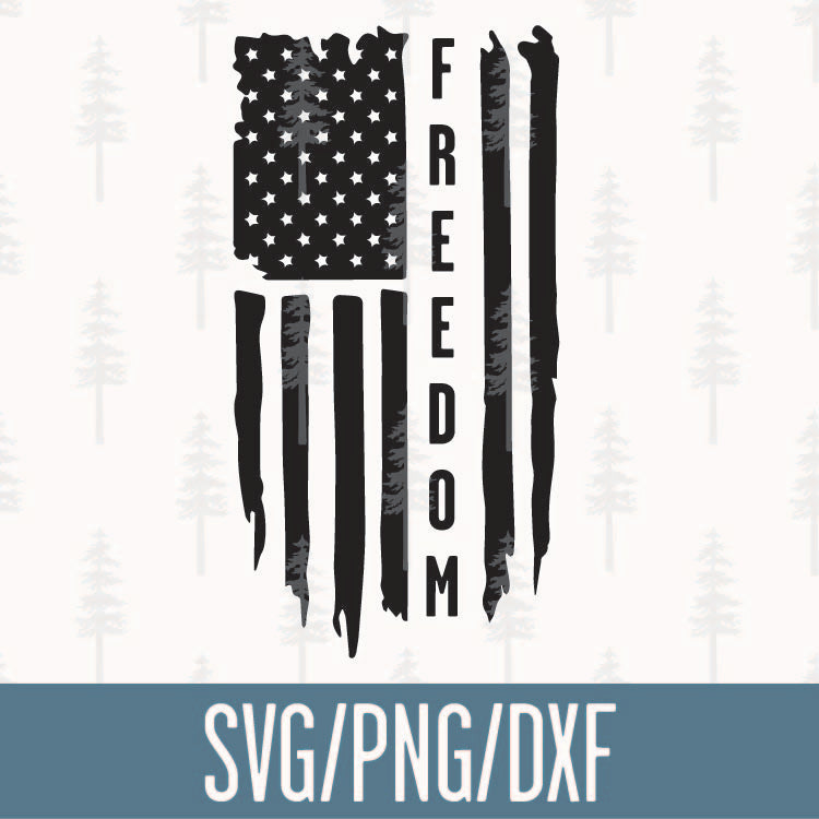 Freedom American Flag SVG Cut File – Seven Pines Designs