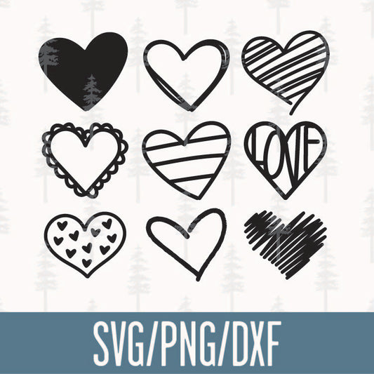 Heart Grid SVG Cut File