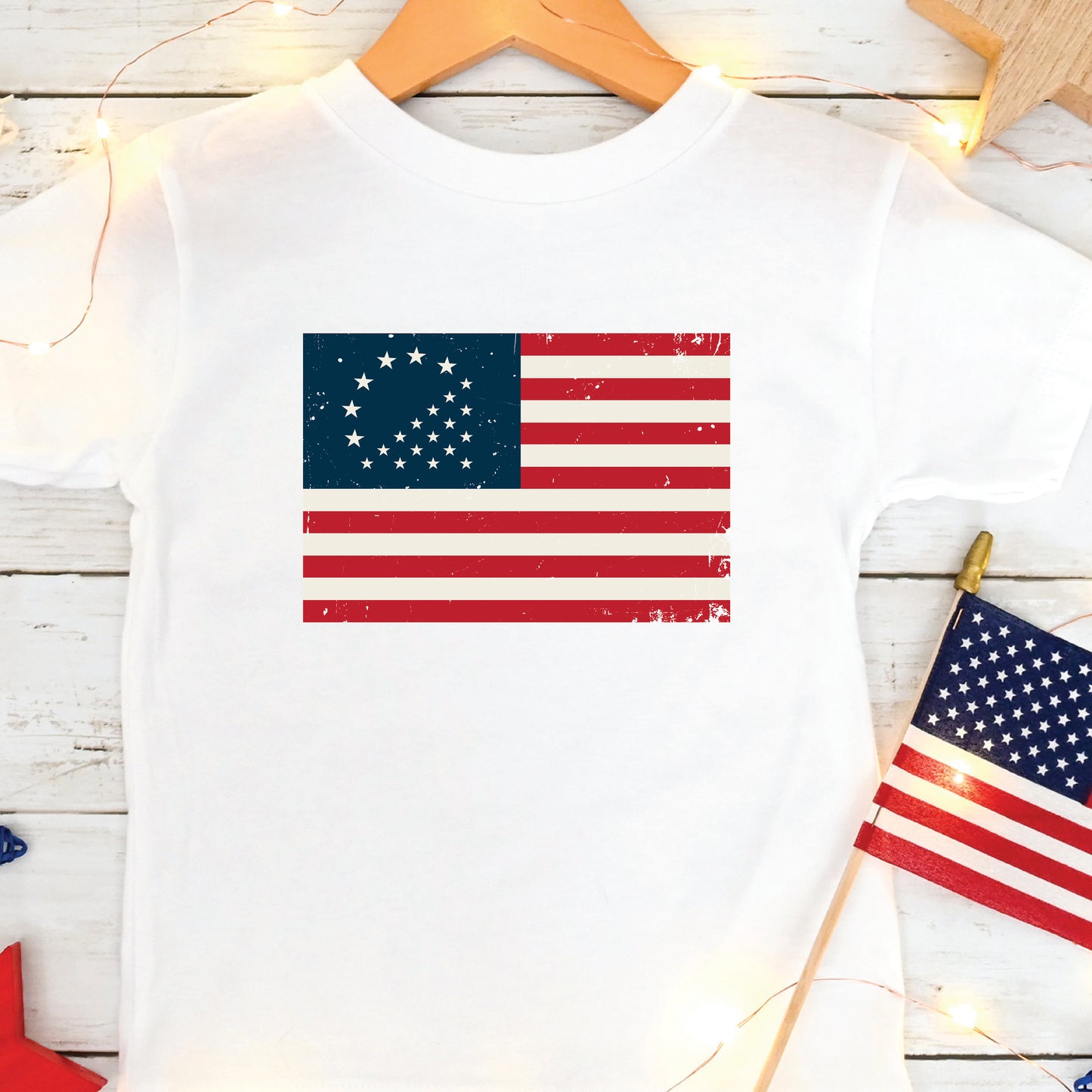 America 250 Heritage Flag Youth Tee - Family Matching