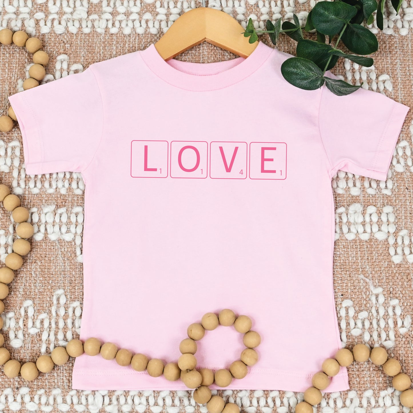 Love Scrabble Tile Youth Shirt