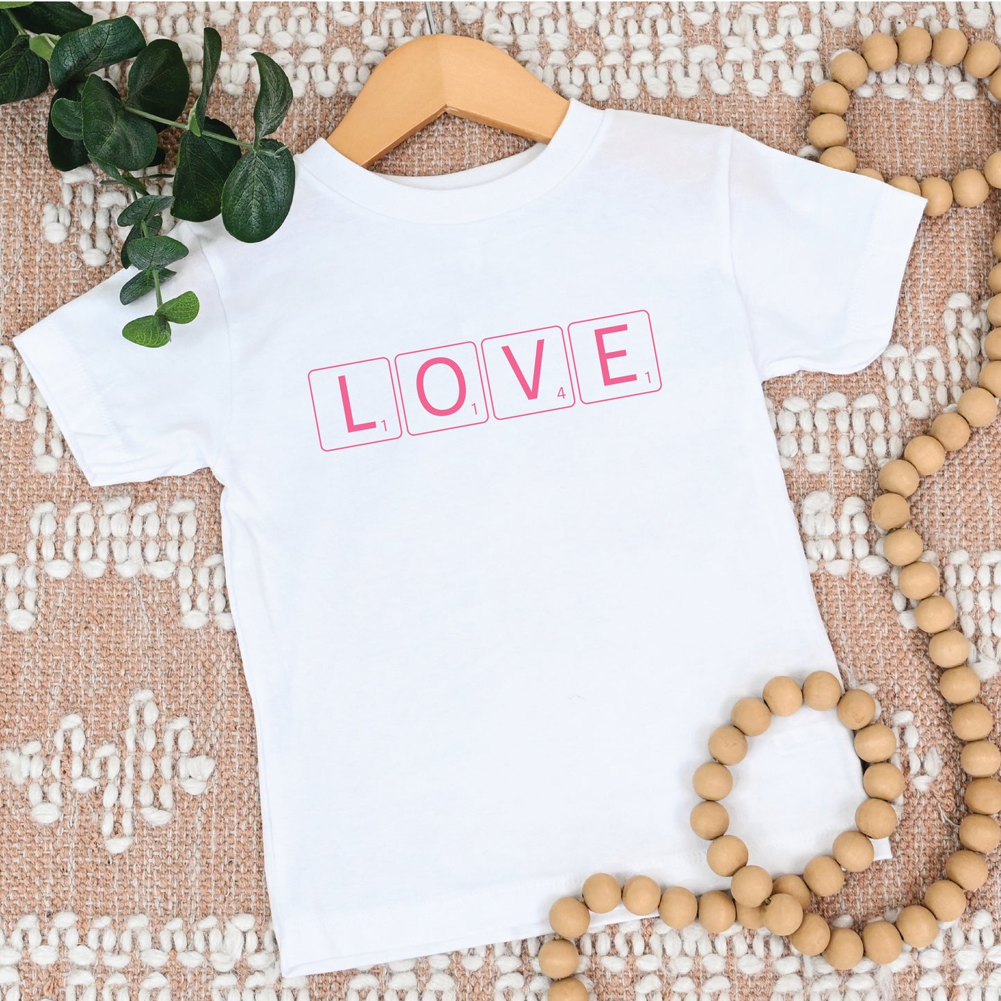 Love Scrabble Tile Youth Shirt